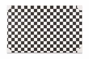 Black White Checkered Wall Art Canvas Modern Large Decor 35.5x24